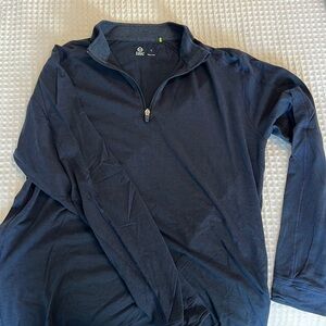 Tasc performance large navy blue quarter zip